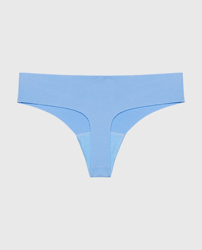No Show Thong Azure Blue