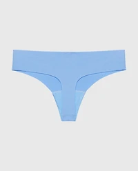 No Show Thong Azure Blue