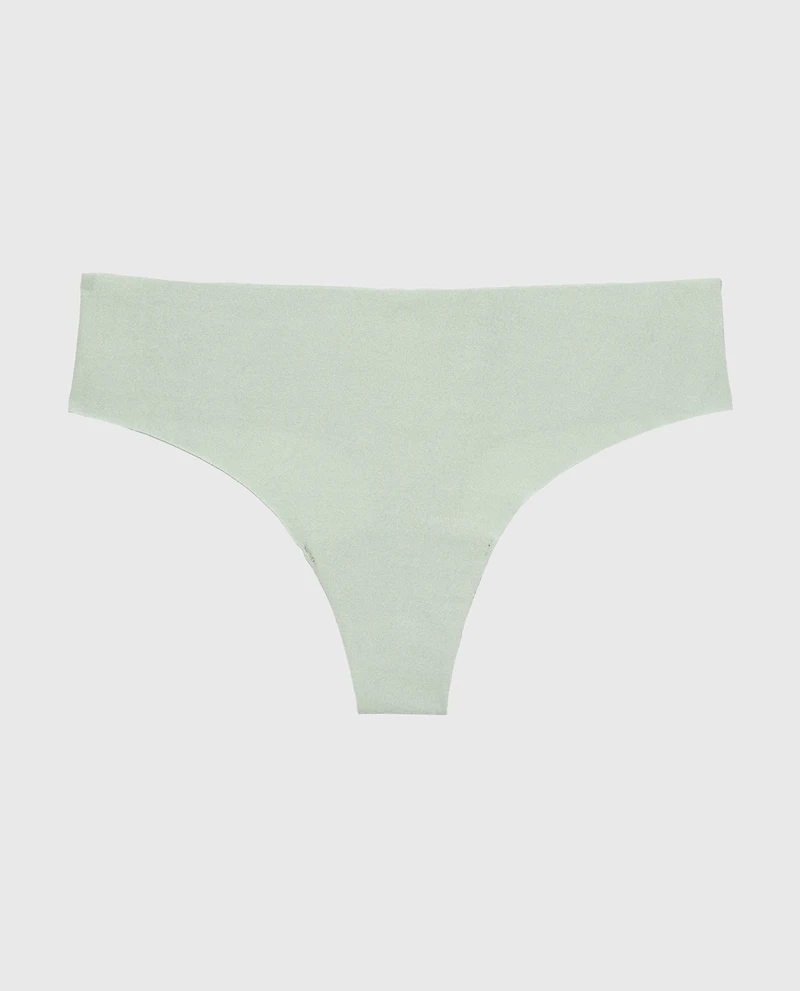 No Show Thong Iceberg Green