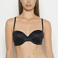 Soutien-gorge sans bretelles légèrement doublé en smoking noir