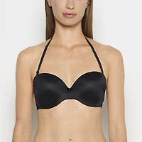 Soutien-gorge sans bretelles légèrement doublé en smoking noir