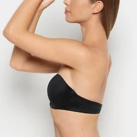 Soutien-gorge sans bretelles légèrement doublé en smoking noir