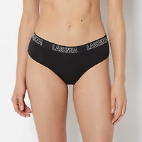 Hipster Panty With Logo Tuxedo Black