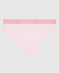 Notre culotte taille basse à logo rose