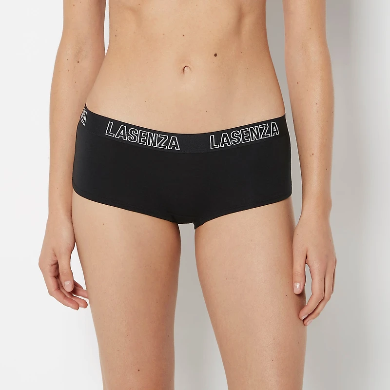 Boyshort Panty Tuxedo Black