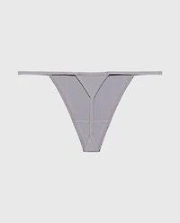 Smooth Cotton G-String Panty Quicksilver