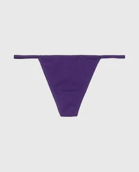 Cotton G-String Panty Petunia Purple