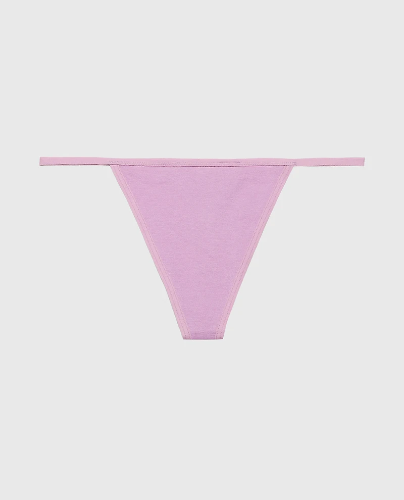 Smooth Cotton G-String Panty Regal Orchid