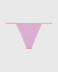Smooth Cotton G-String Panty Regal Orchid