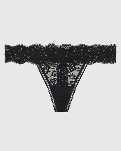 Thong Panty Tuxedo Black