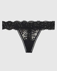 Thong Panty Tuxedo Black