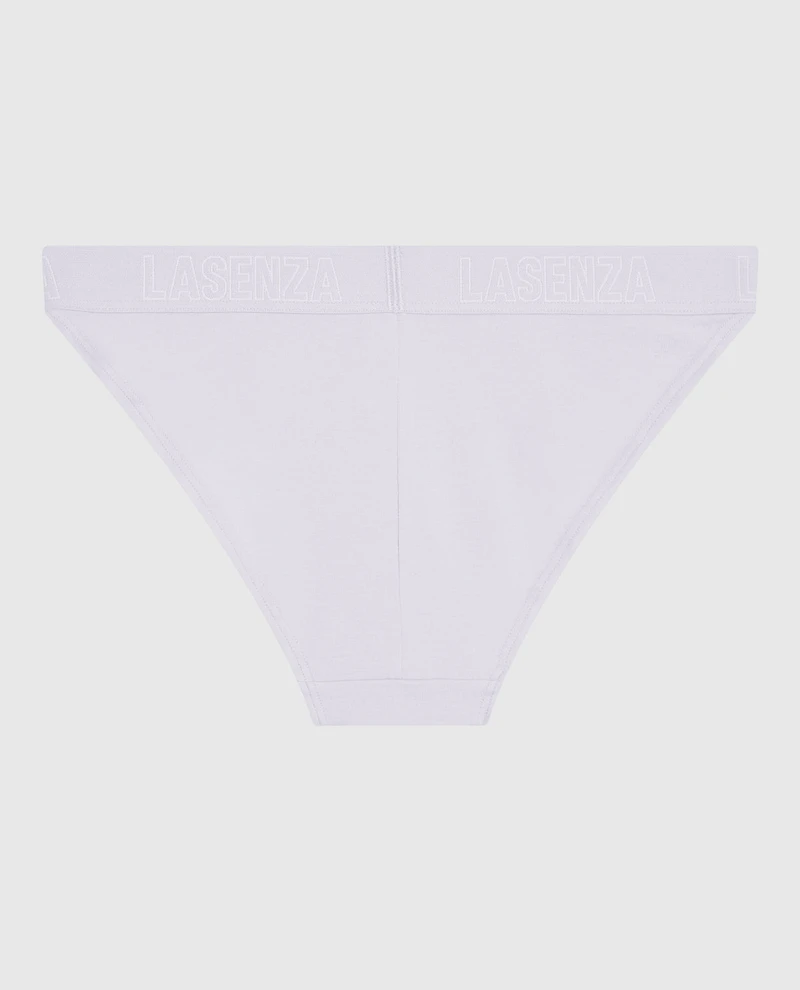 High Leg Cheeky Panty with Logo Lavender Cake