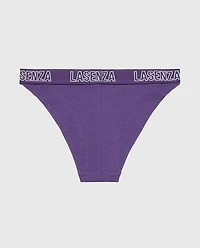 Mini-culotte échancrée avec logo couleur violet mûre