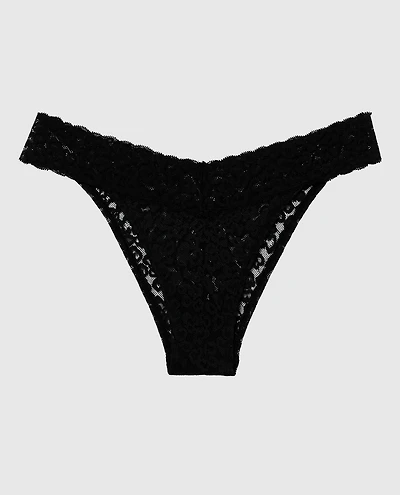 La Senza | Cheeky Lace Panty Smoulder Black