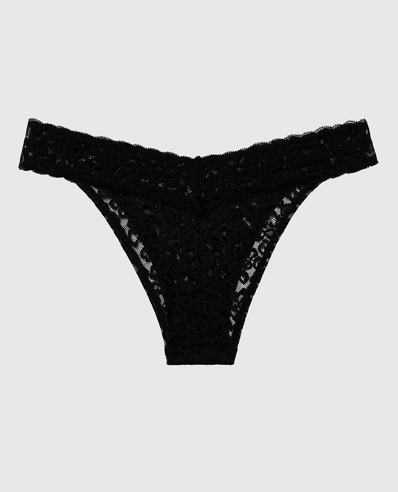 La Senza | Cheeky Lace Panty Smoulder Black
