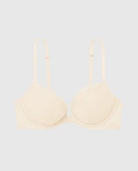 Push Up Bra with Lace Overlay