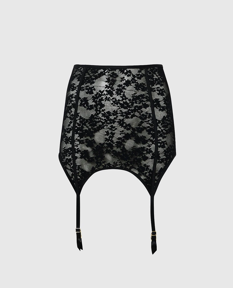 High Waist Garter Skirt