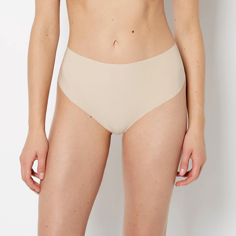 No Show Invisible High Waist Thong Panty