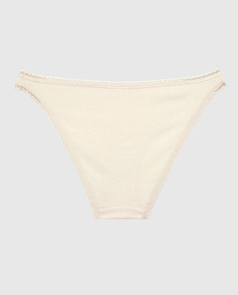 Bikini Panty with Picot Trim