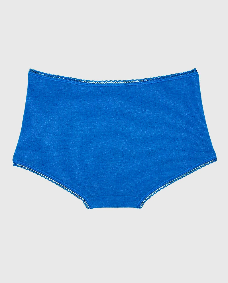 Boyshort Panty with Picot Trim