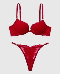 Push Up Bra with Allover Lace