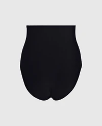 High Waist Smoothing Brief Tuxedo Black