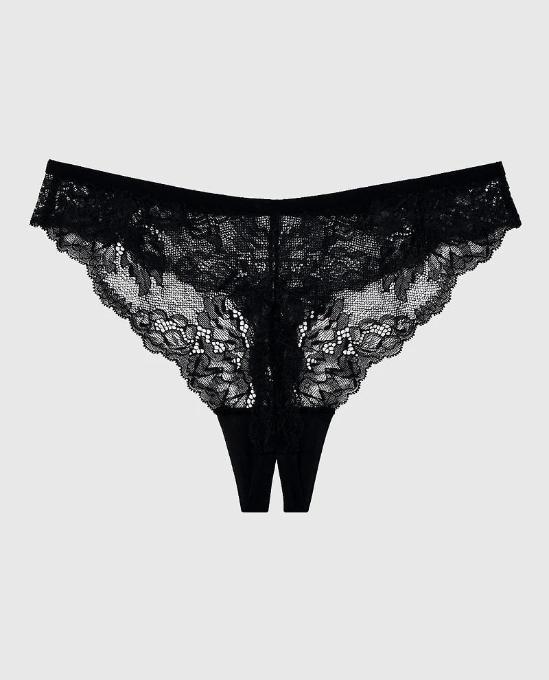 Crotchless High Leg Panty