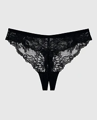 Crotchless High Leg Panty