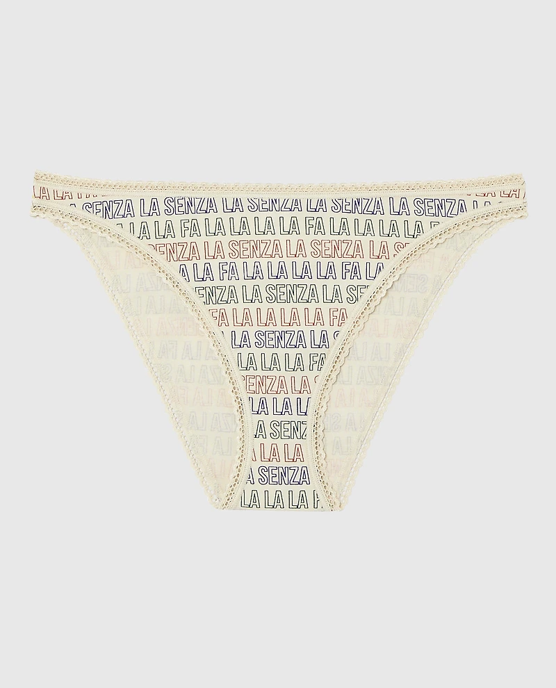 Culotte bikini en coton Remix