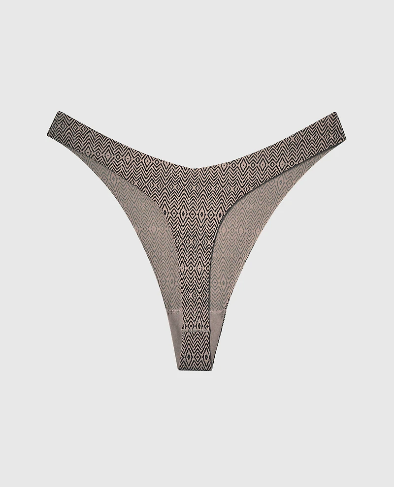 Tanga à jambe échancrée invisible No Show