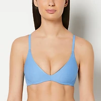 Smooth Wireless Light Lift Bra Azure Blue
