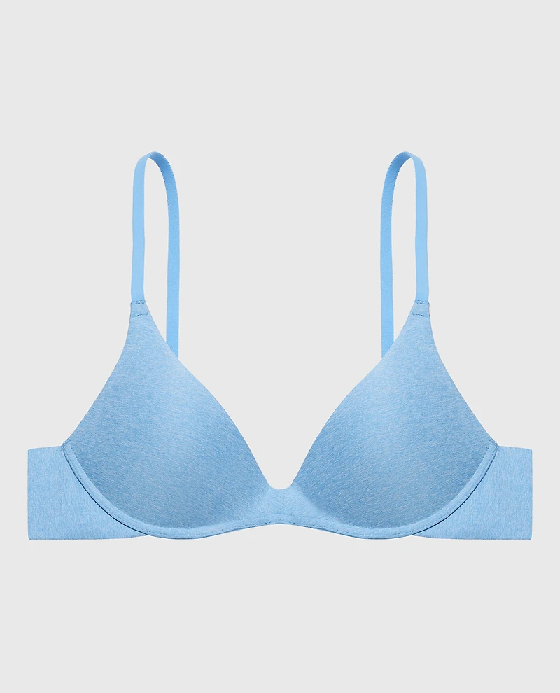 Smooth Wireless Light Lift Bra Azure Blue