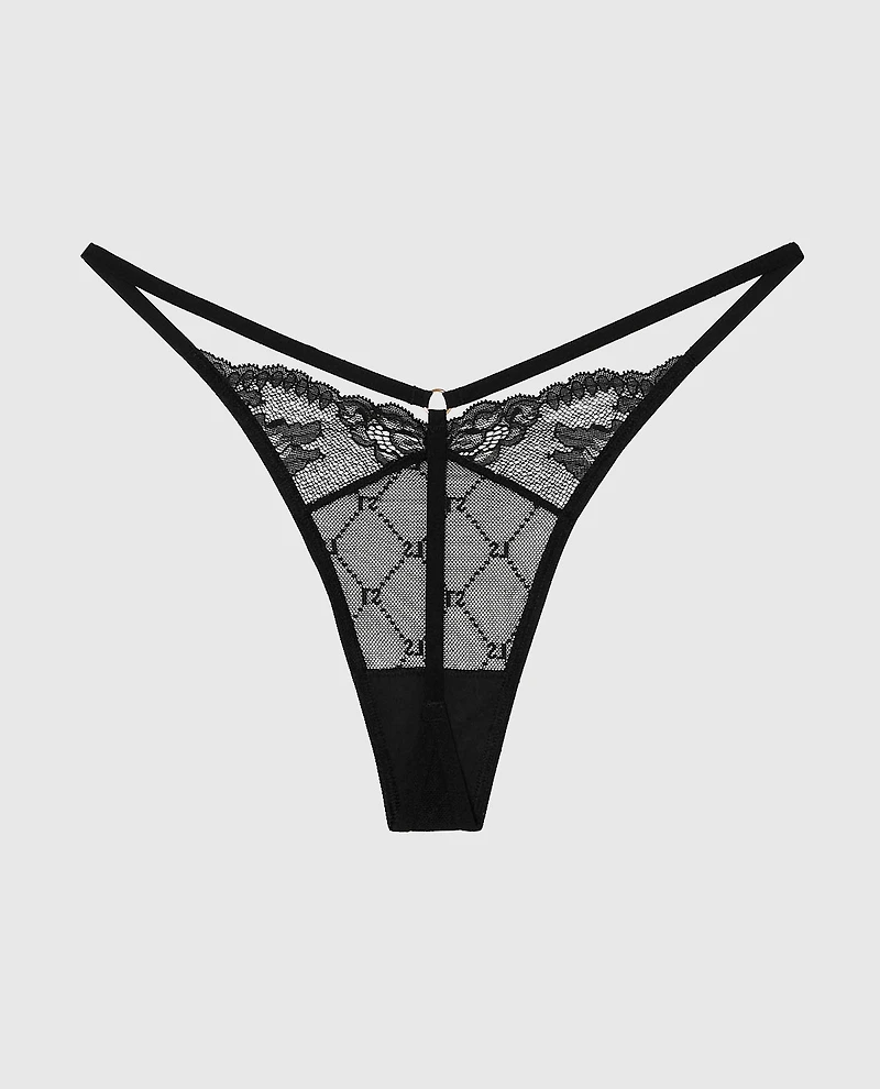 G-String Panty with Logo Band