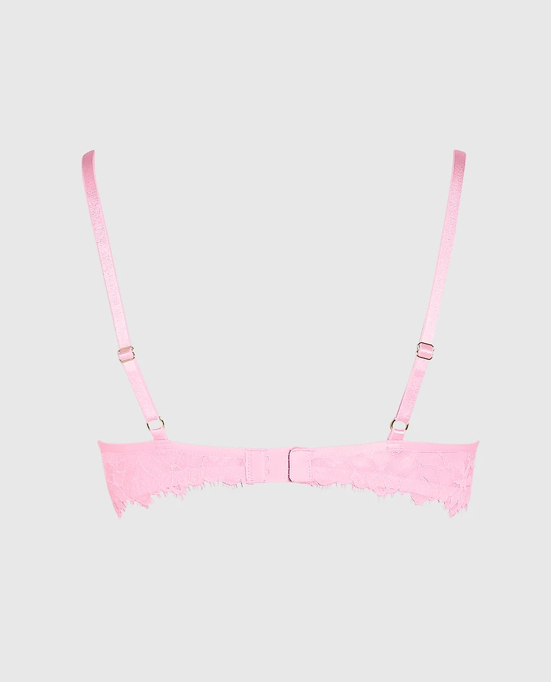Soutien-gorge balconnet non doublé diaphane