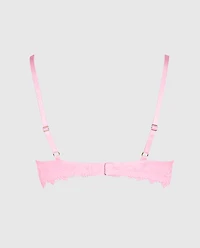 Soutien-gorge balconnet non doublé diaphane