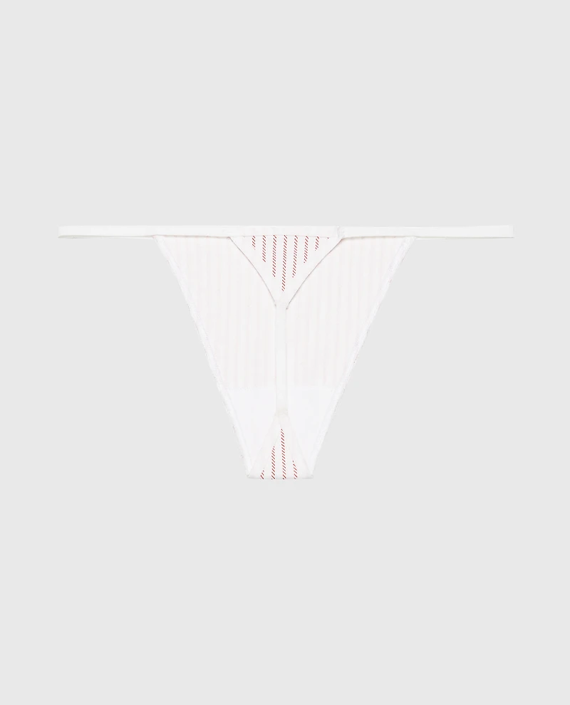 Cotton G-String Panty Canada Stripe