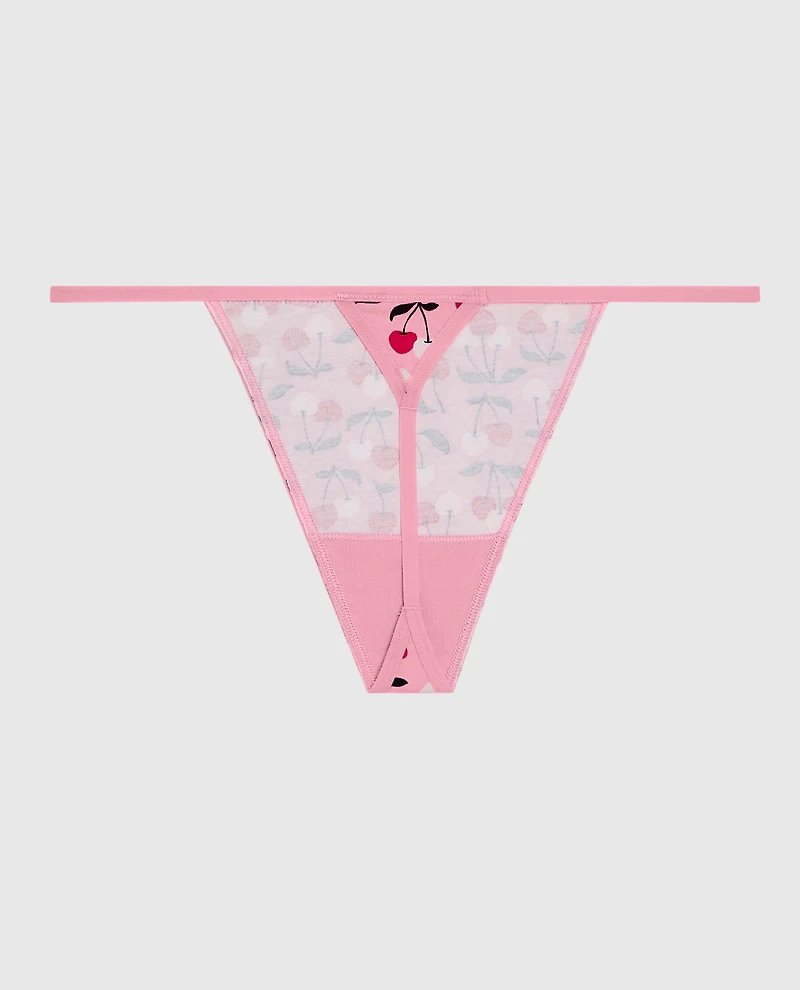 Cotton G-String Panty in Cherry On Top