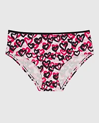 Cotton Hipster Panty in Graffiti Hearts