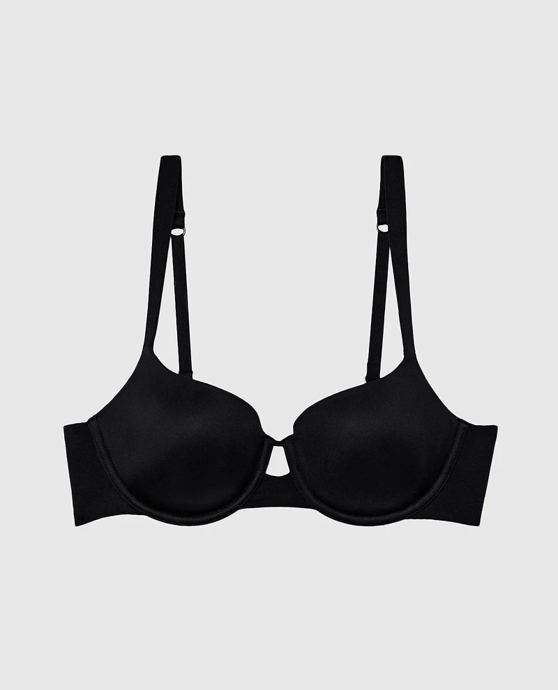 Lightly Lined Balconette Bra Black