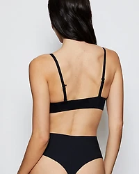 Soutien-gorge pigeonnant avec fermeture à l’avant noir