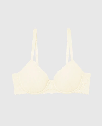 Lightly Lined Full Coverage Bra with Allover Lace