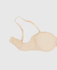 Soutien-gorge sans bretelles légèrement doublé avec mousse intercalaire
