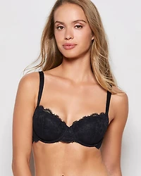 Lightly Lined Balconette Bra Smoulder Black