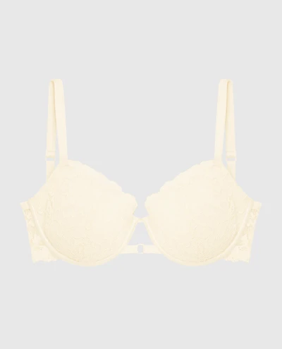 Soutien-gorge balconnet légèrement doublé en dentelle