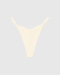 Lace High Leg Thong Panty