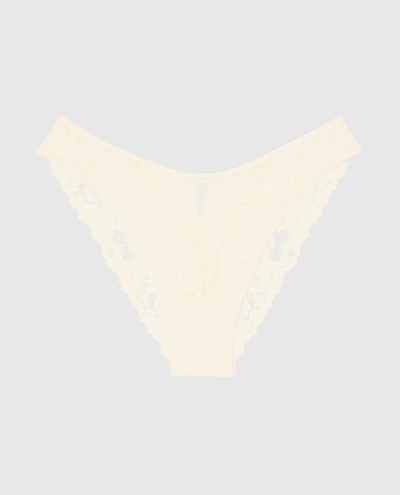 Culotte Cheeky à jambe échancrée en filet