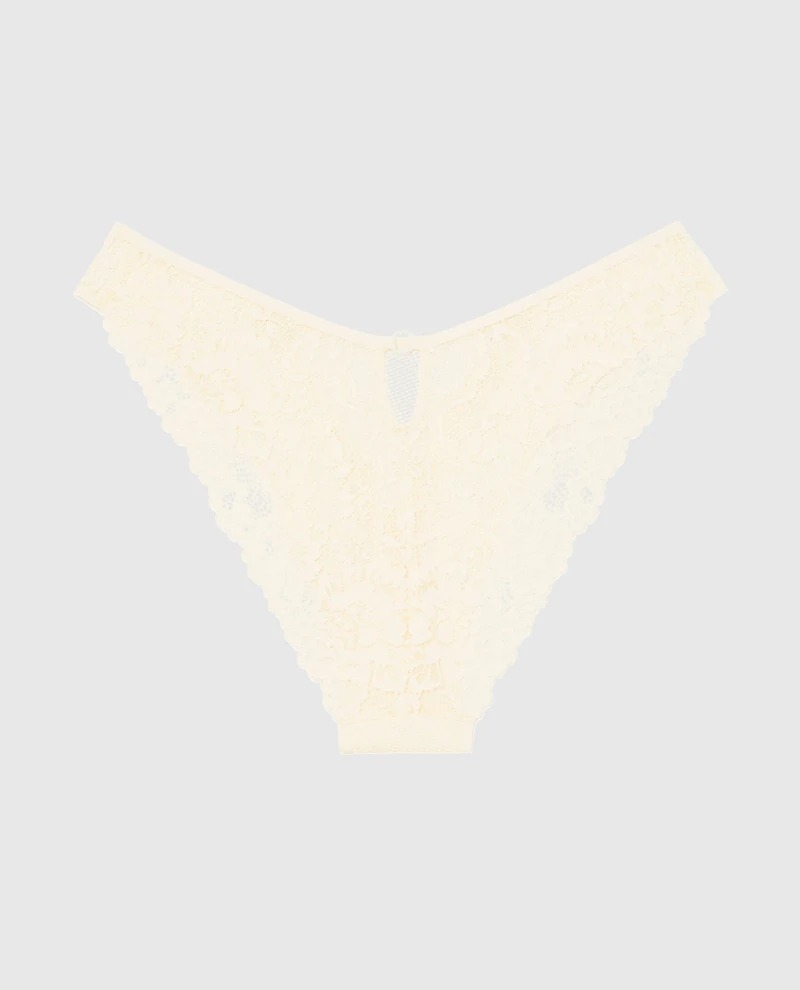 Culotte Cheeky à jambe échancrée en filet