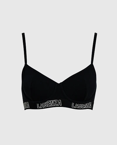Smooth Cotton Unlined Balconette Bra