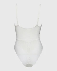 Smoothing Lace Bodysuit White