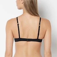 Push Up Plunge Bra Tuxedo Black